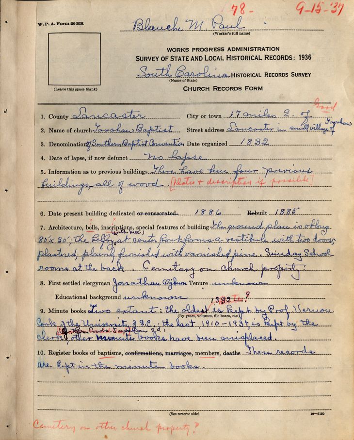 Taxahaw Baptist Church