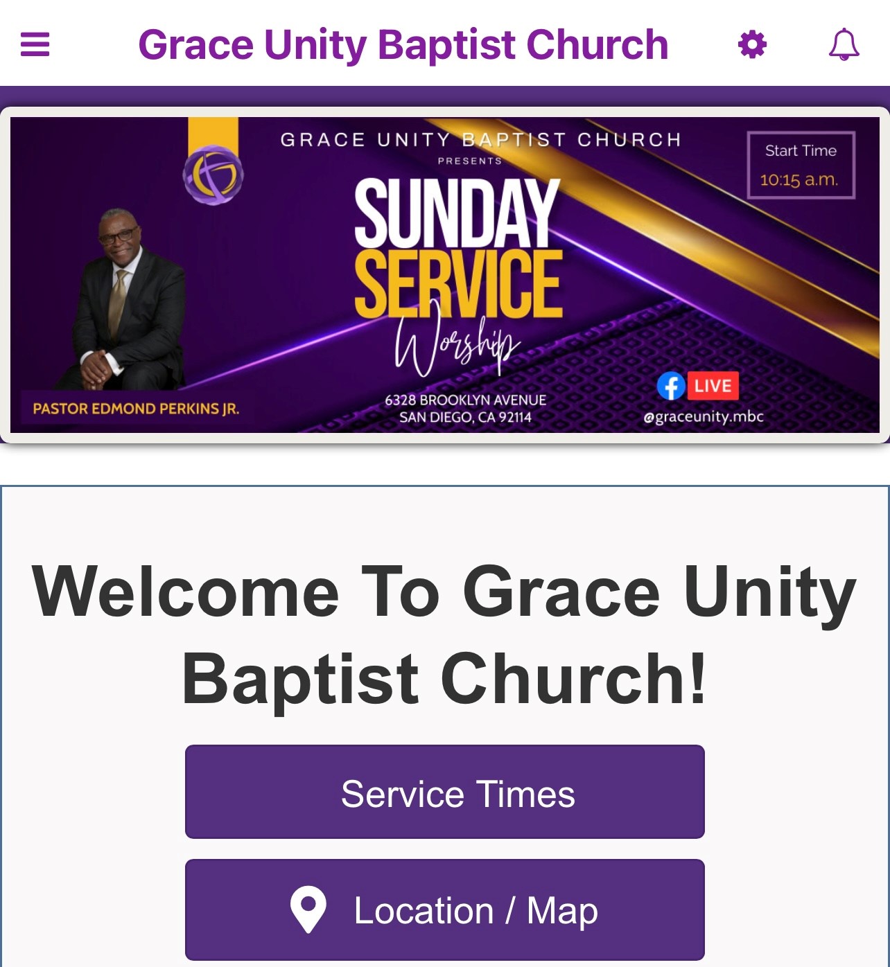 Grace Unity Missionary Baptist Church.