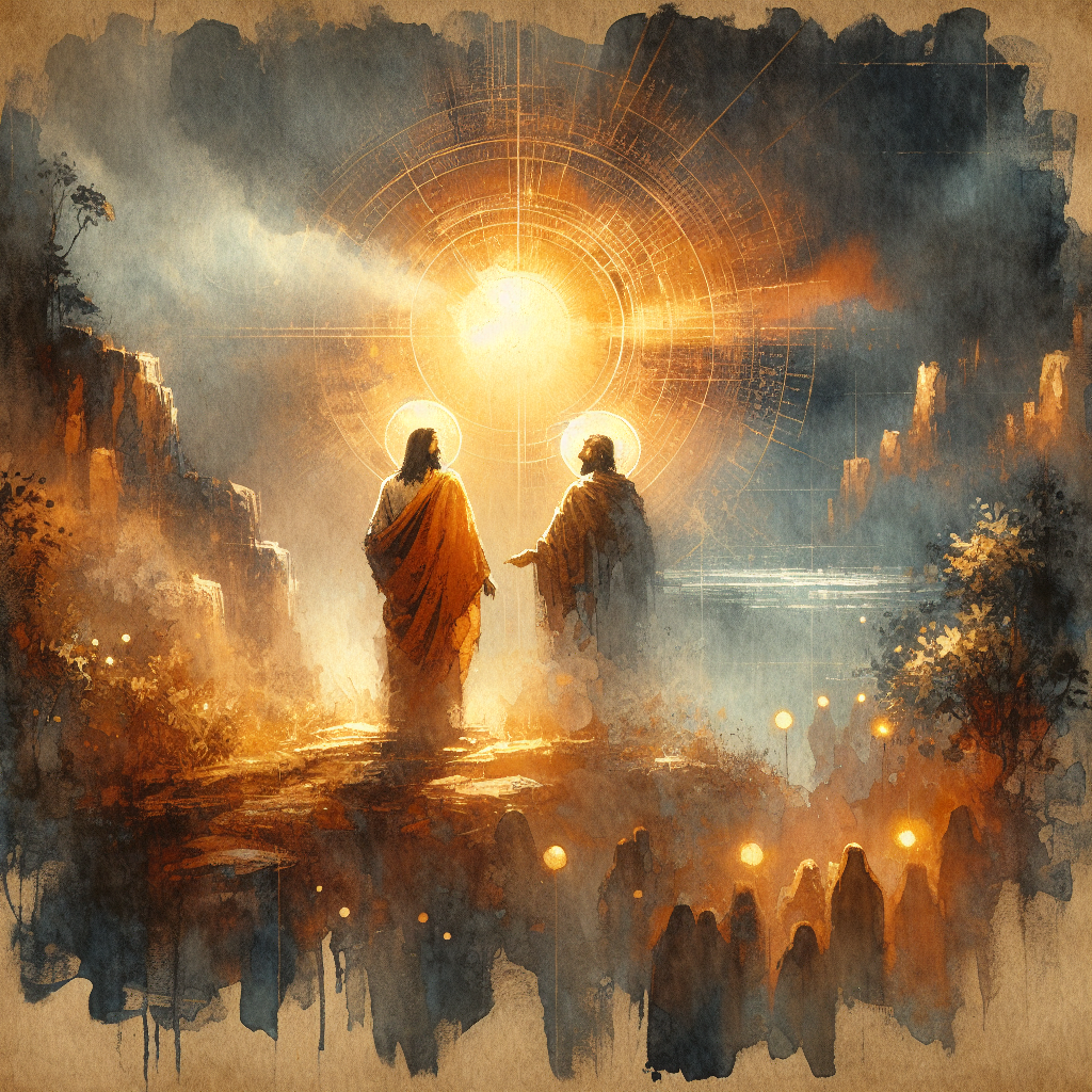 AI-generated illustration for "You Must Be Born Again: John 3:1-21" — created by ChurchWiseAI using DALL-E