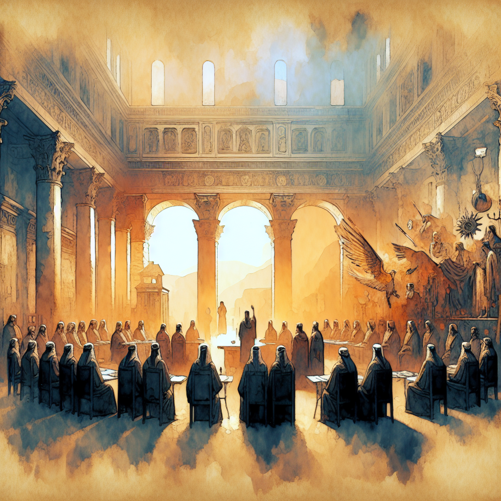 AI-generated illustration for "Faithfulness in the Fire: Genesis 39:1-23" — created by ChurchWiseAI using DALL-E