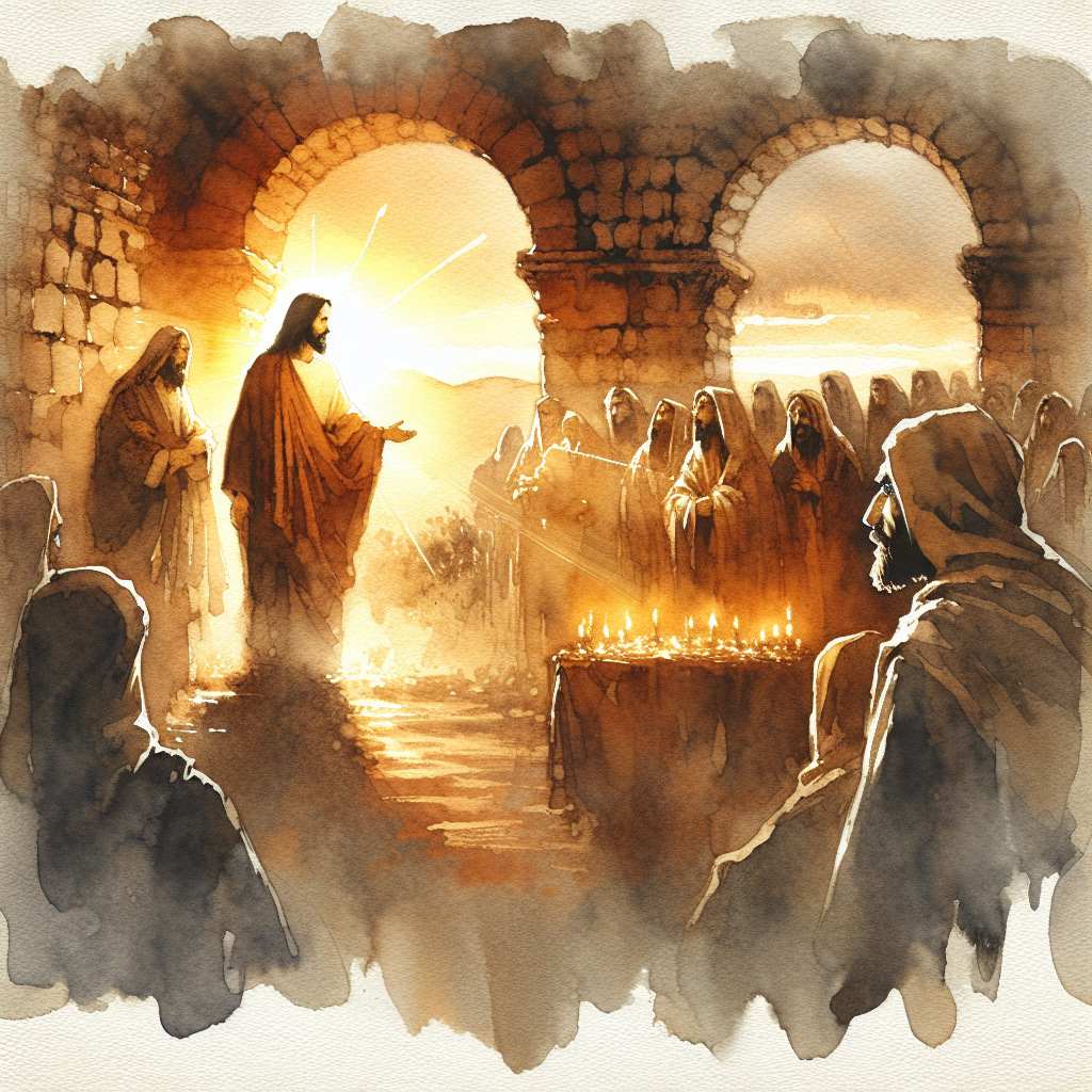 AI-generated illustration for "You Must Be Born Again: John 3:1-21" — created by ChurchWiseAI using DALL-E