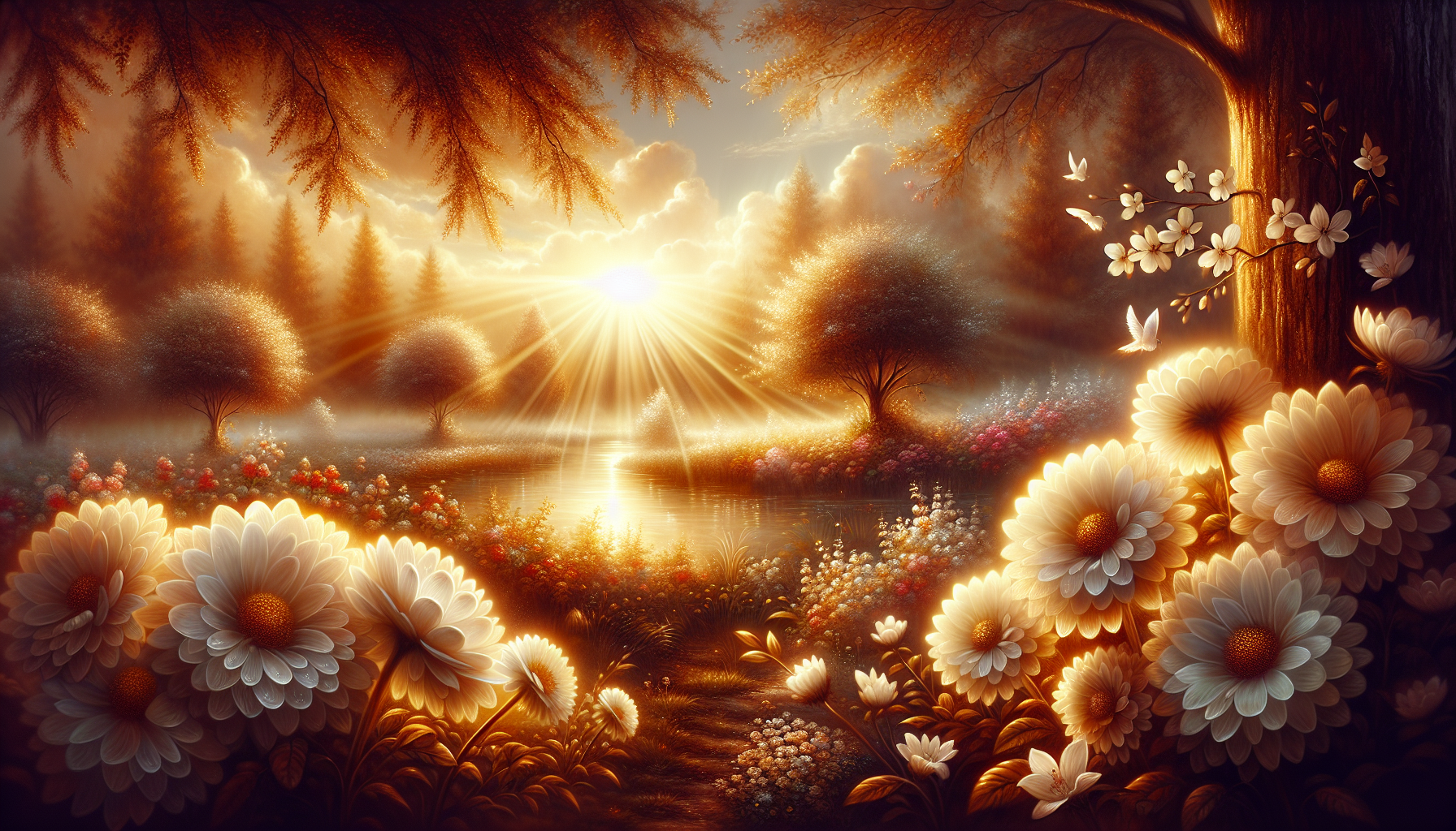 Easter: easter dawn garden