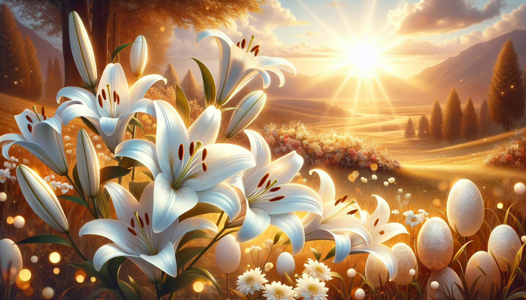 Easter: easter white lilies