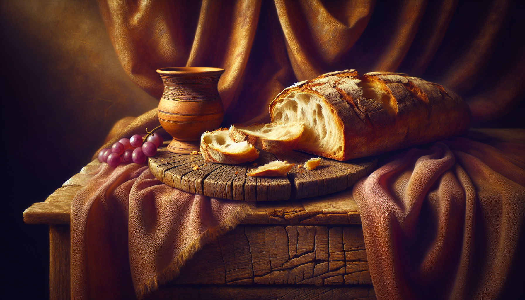 Lent: lent bread wine