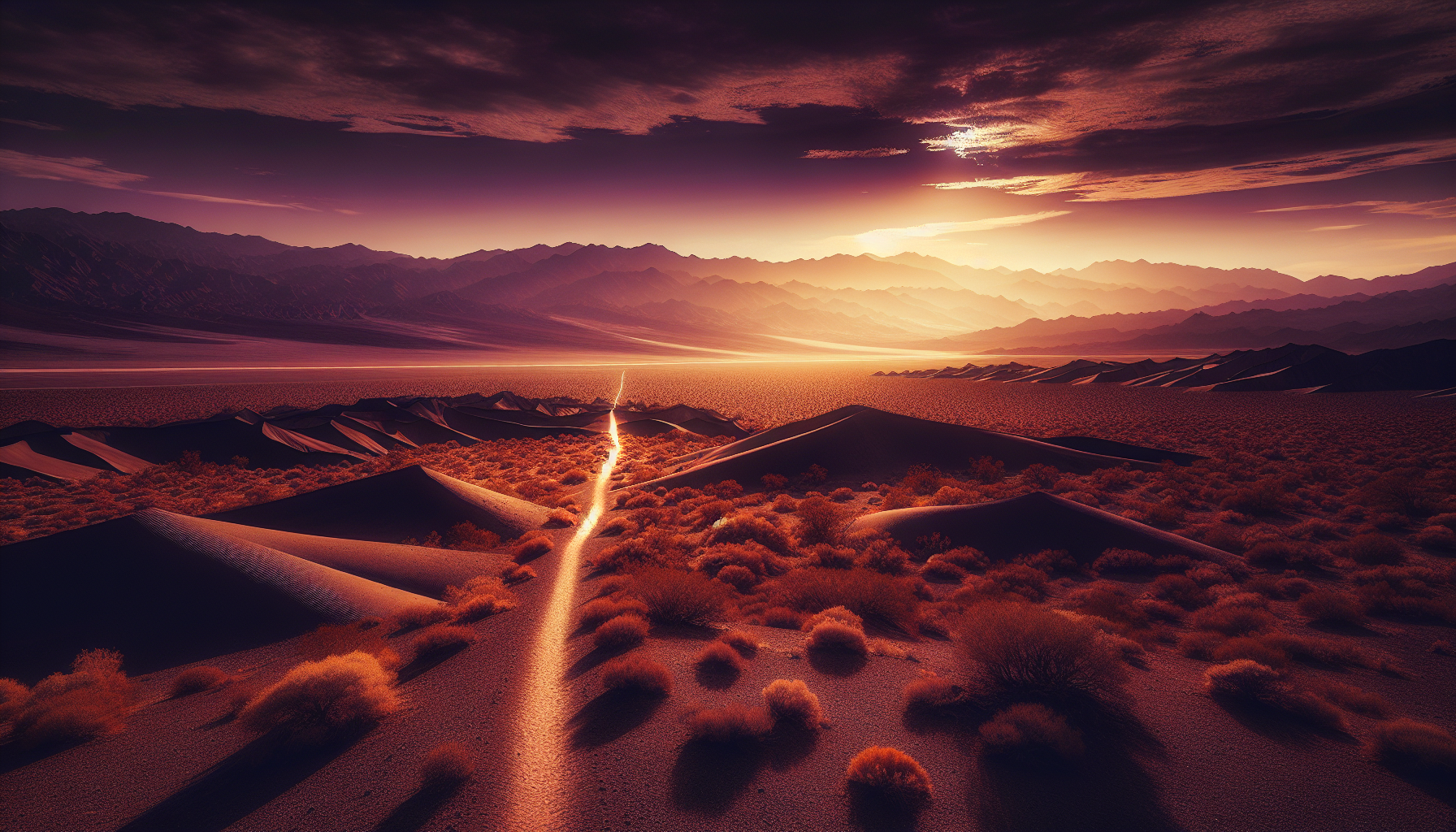 Lent: lent desert path