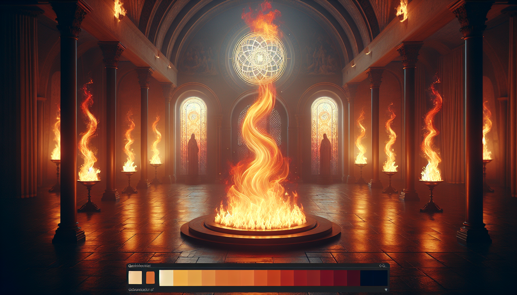 Pentecost: pentecost flames