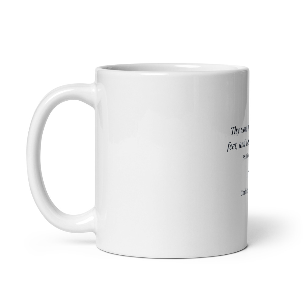 Confirmation Mug, 11 oz white glossy mug (handle on left)