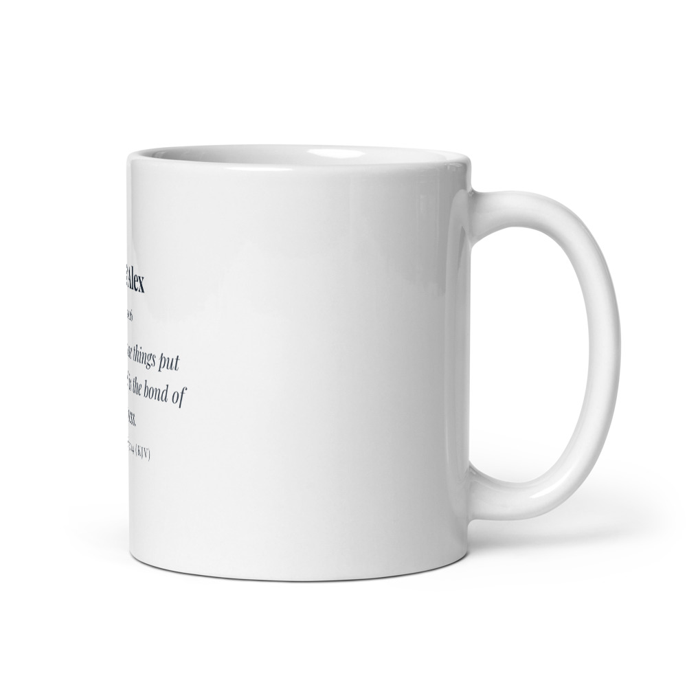 Couple's Mug Pair, Pair of 11 oz white glossy mugs