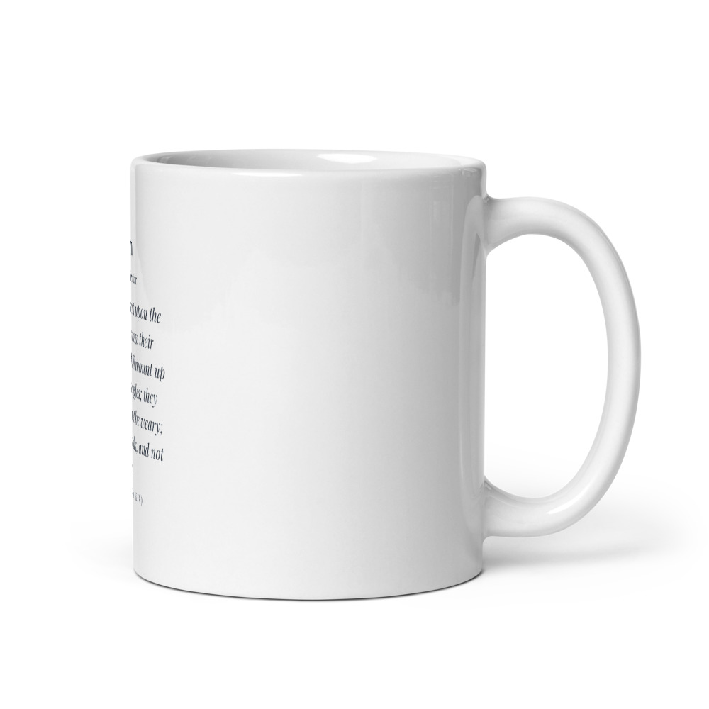 Renewed Strength Staff Mug, 11 oz white glossy mug