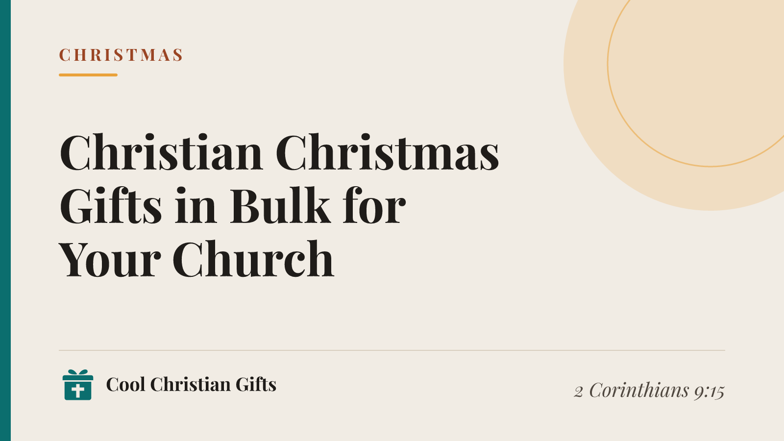 Christmas gift guide cover: Christian Christmas Gifts in Bulk for Your Church.