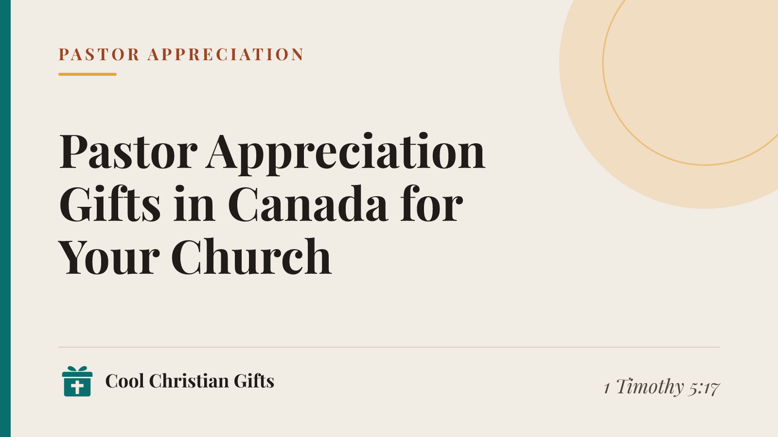 Pastor appreciation gift guide cover: Pastor Appreciation Gifts in Canada for Your Church.